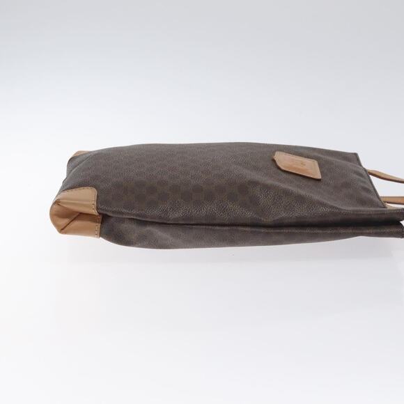 CELINE Macadam Canvas Hand Bag Pvc Leather Brown Gold - Picture 4 of 12